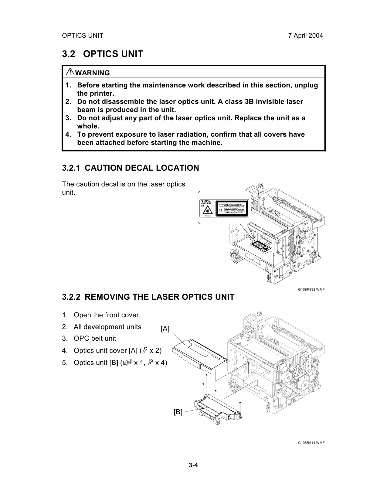 RICOH Aficio CL-1000N G108 Service Manual-2